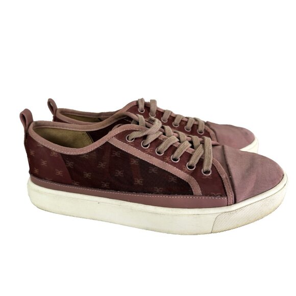 Sam Edelman Edelyn Womens 9.5 Sneakers Pink Blush Mesh Cottagecore - Picture 1 of 16